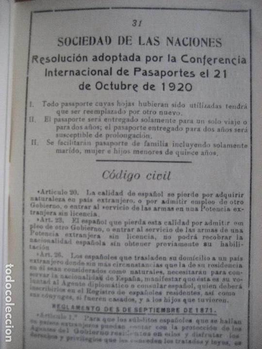 Documentos antiguos: Pasaporte Rep&uacute;blica Espa&ntilde;ola. - Foto 3