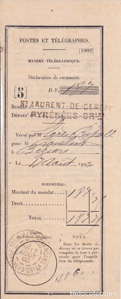 Documentos antiguos: Postes et tel&eacute;graphes Francia principios siglo XX