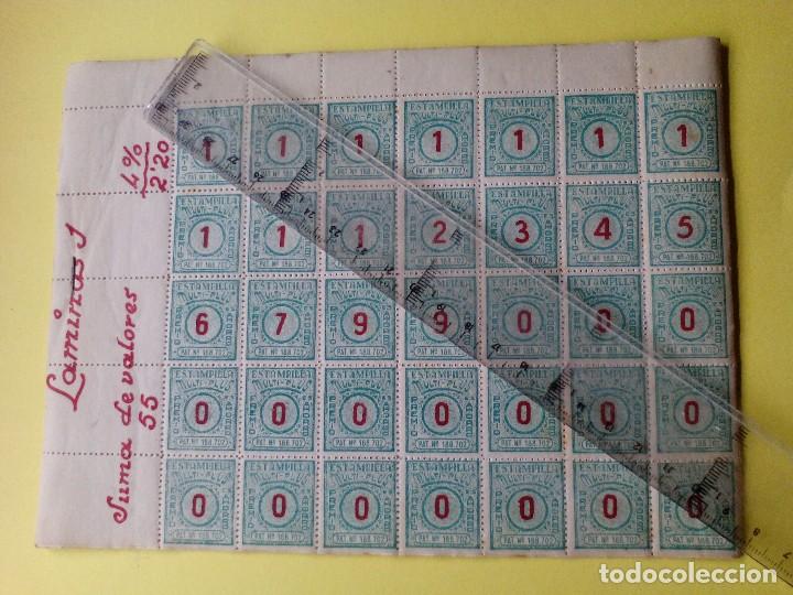 Documentos antiguos: 9 laminas  suma de valores - Foto 1