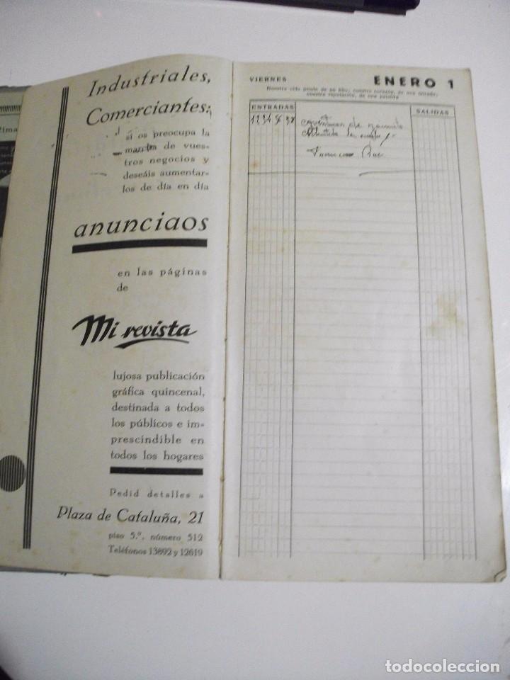 Documentos antiguos: RARO DIETARIO BARCELONES 1937 - BARCELONA - Foto 3