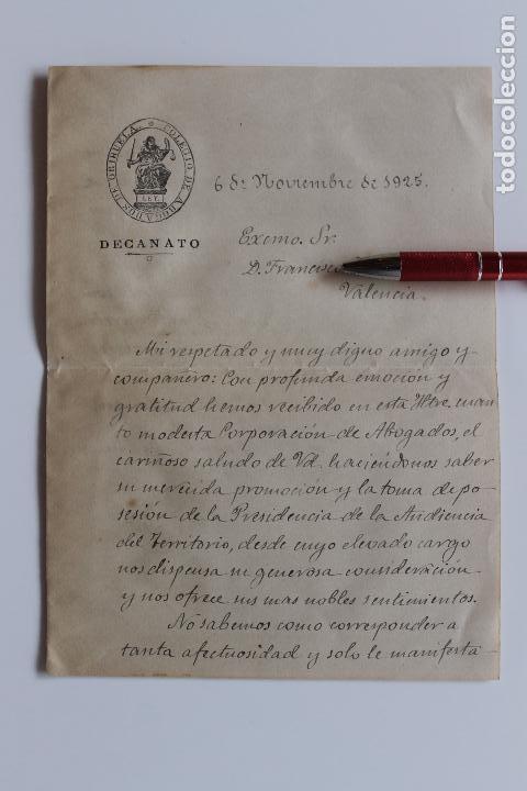 Documentos antiguos: DECANATO COLEGIO ABOGADOS DE ORIHUELA, 1925 - Foto 1