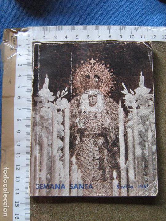 Documentos antiguos: PROGRAMA DE LA SEMANA SANTA SEVILLA DE 1961 - PORTADA ESPERANZA MACARENA - Foto 1