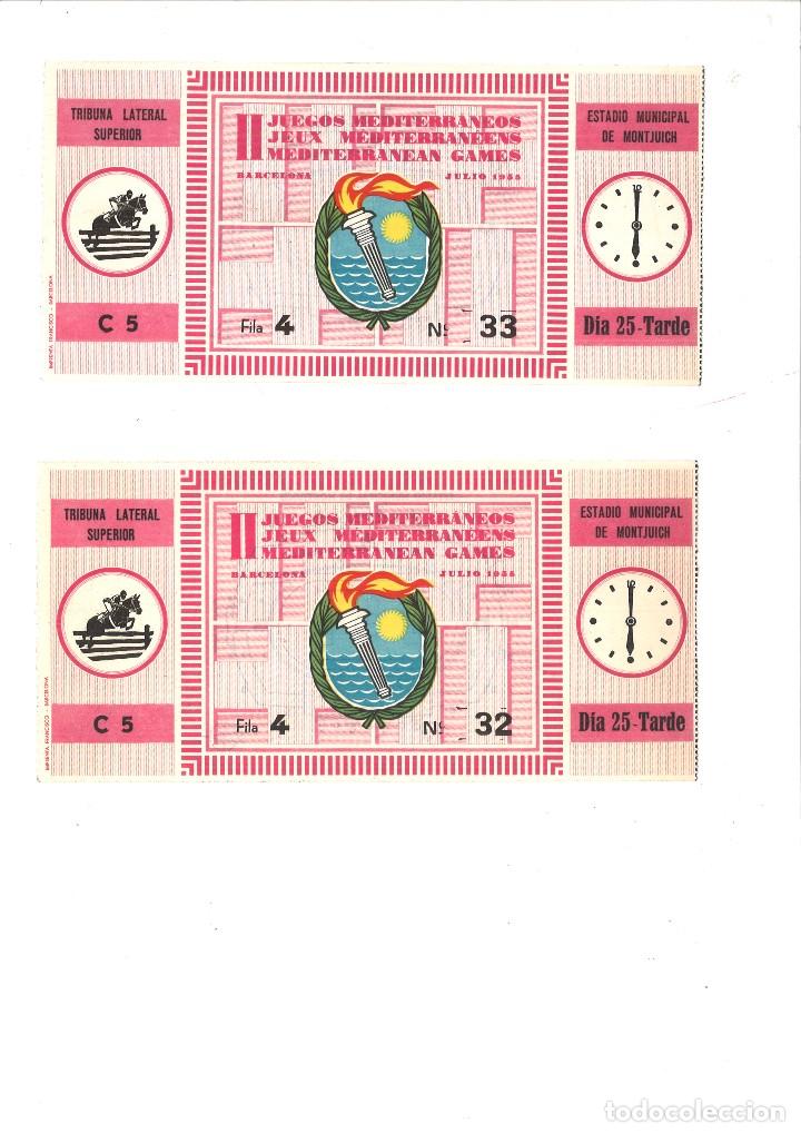 Documentos antiguos: II JUEGOS MEDITERR&Aacute;NEOS. PROGRAMA DEPORTIVO OFICIAL - Foto 3