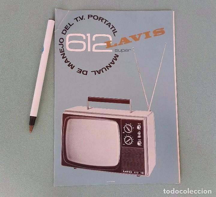 Documentos antiguos: Manual manejo y garant&iacute;a televisi&oacute;n port&aacute;til lavis 612 super