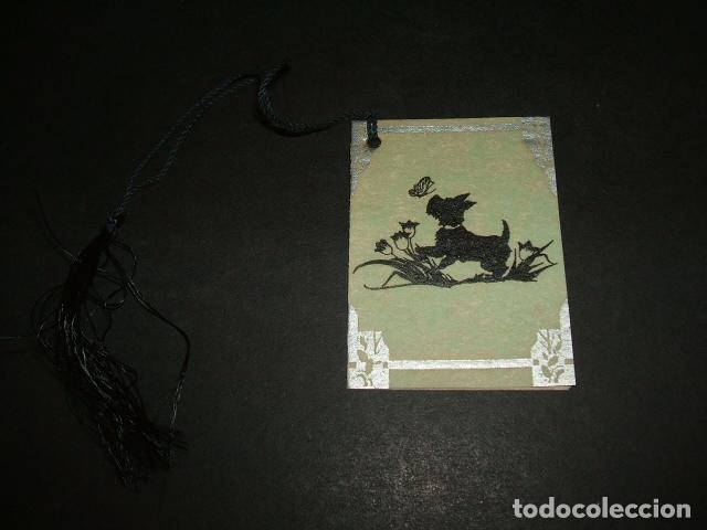 Documentos antiguos: CARNTE DE BAILE CON SILUETA DE PERRO Y MARIPOSA - Foto 1