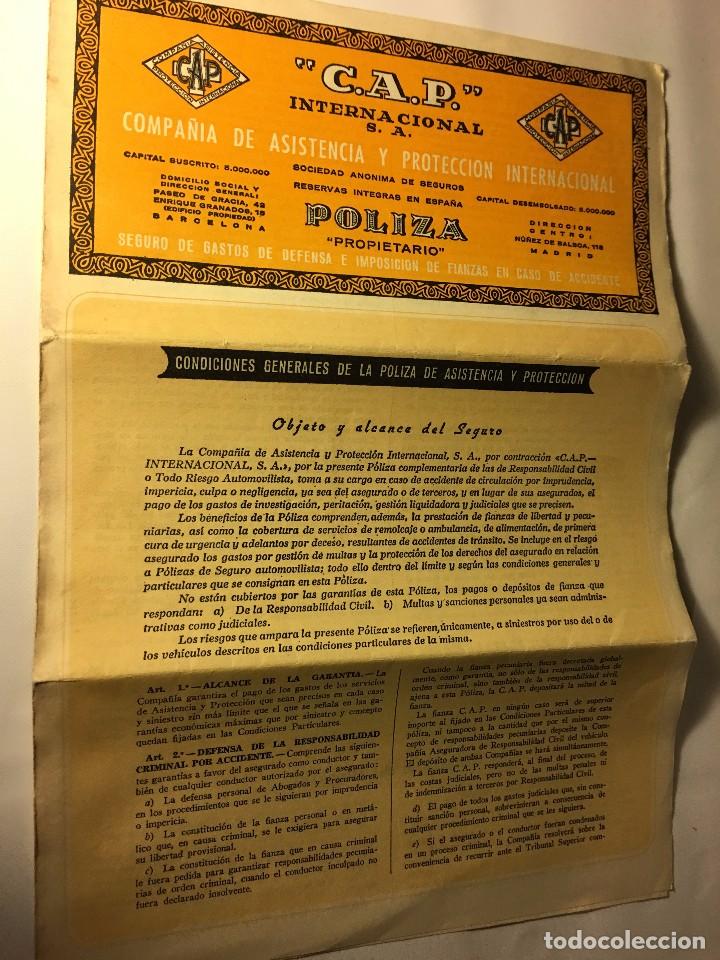 ANTIGUA POLIZA CAP A&Ntilde;O 1969