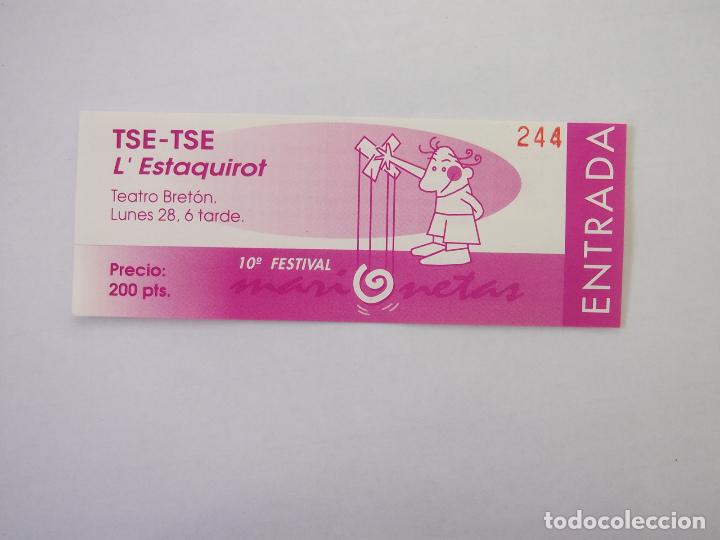 Documents Anciens: ENTRADA TEATRO BRETON DE LOGRO&Ntilde;O. TITERES DE MOSCU. MARIONETKI. TDKP12