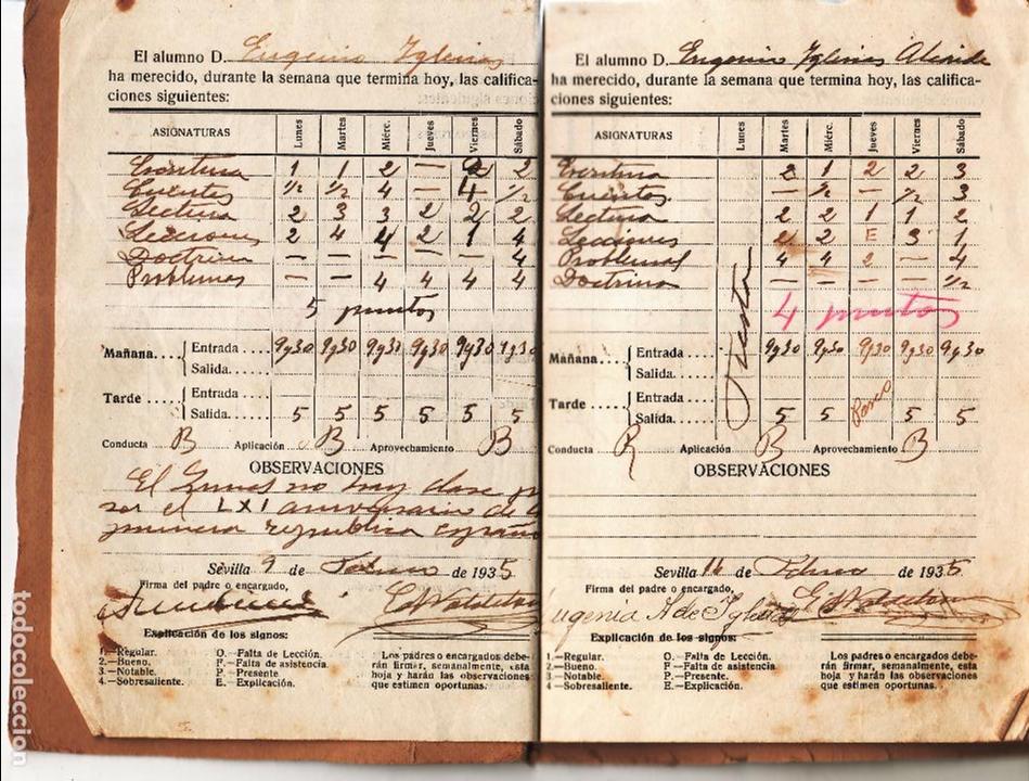 Documentos antiguos: LIBRO DE NOTAS DEL A&Ntilde;O 1935