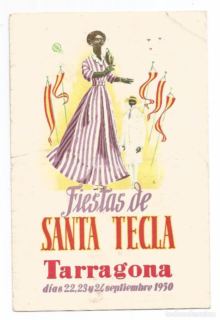 Documentos antiguos: TARRAGONA 1950 .- PROGRAMA DE FIESTAS DE SANTA TECLA - Foto 1