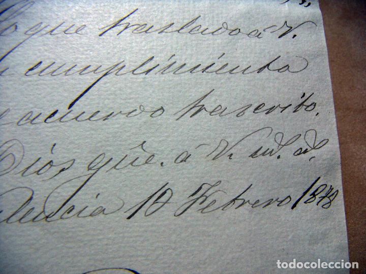Documentos antiguos: DOCUMENTO SESION DE LA ACEQUIA DE FABARA VEGA VALENCIA 1878 - Foto 3