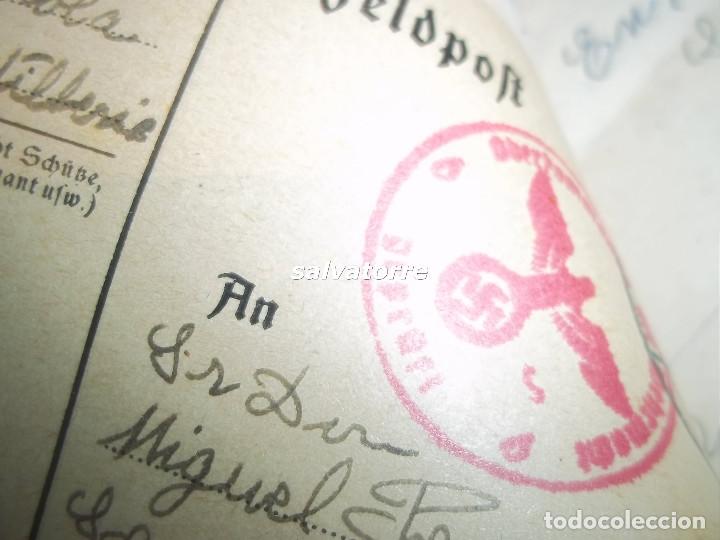 Documentos antiguos: DIVISION AZUL. SEGUNDA GUERRA MUNDIAL. FRENTE RUSO. CARTAS. NAZIS. 98 PAGINAS .ORIGINAL.,RAREZA