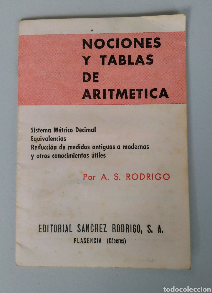 Documentos antiguos: Nociones y tablas de aritmetica.