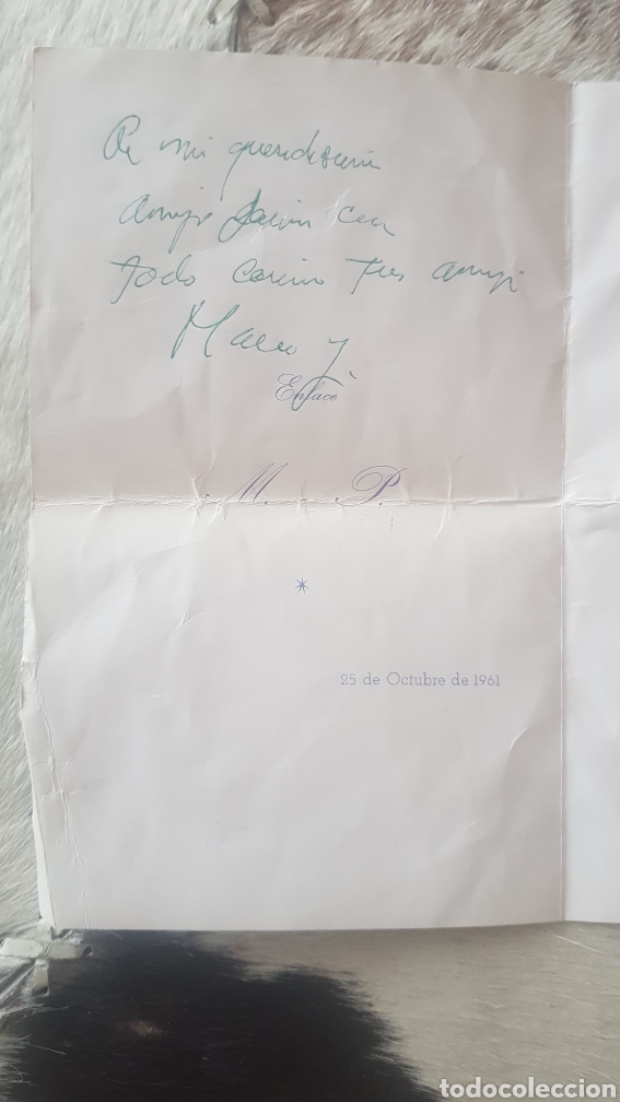 Documentos antiguos: Men&uacute; de Hotel Wellington Madrid - Foto 3