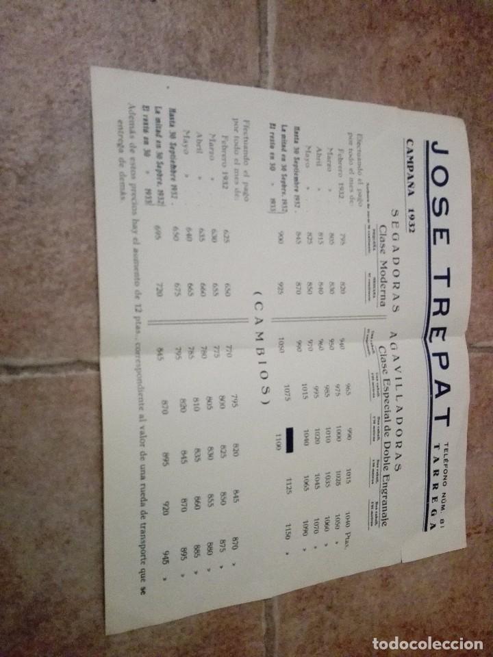 Documentos antiguos: Jos&eacute; Trepat. Campa&ntilde;a 1932. - Foto 1