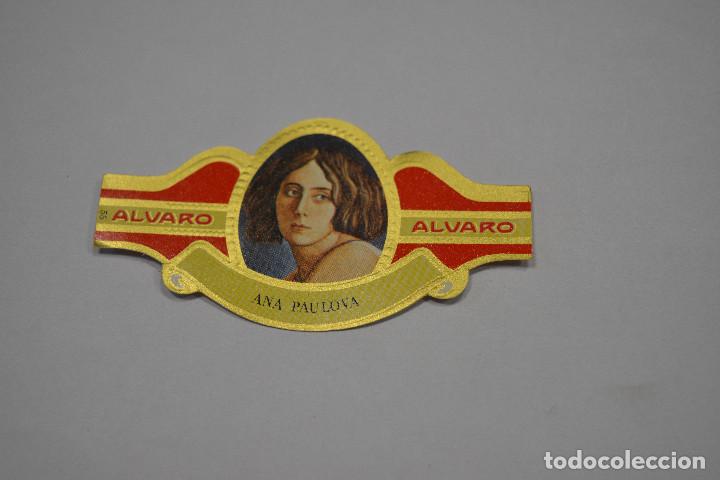 Old Documents: VITOLA DE PURO ALVARO.SERIE MUJERES FAMOSAS EN LAS ARTES.NUMERO 55 ANA PAULOVA