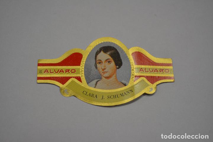 Old Documents: VITOLA DE PURO ALVARO.SERIE MUJERES FAMOSAS EN LAS ARTES.NUMERO 32 CLARA J. SCHUMANN