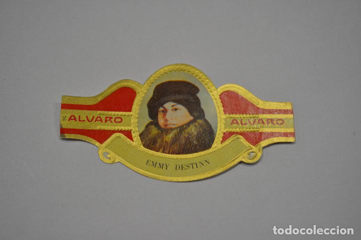 Old Documents: VITOLA DE PURO ALVARO.SERIE MUJERES FAMOSAS EN LAS ARTES.NUMERO 54 EMMY DESTINN