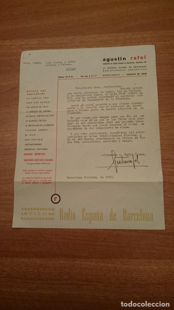 Carta Locutor De Radio Espana De Barcelona Nav Comprar En Todocoleccion