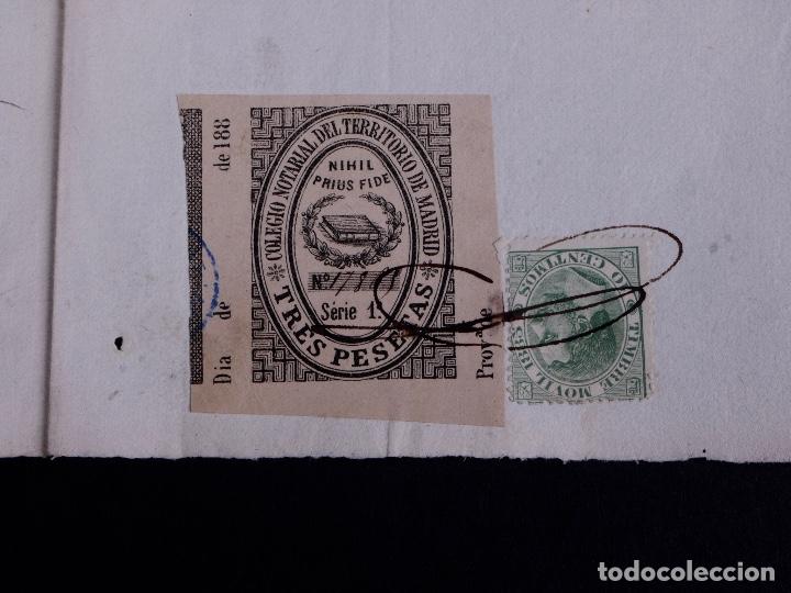 Documentos antiguos: CERTIFICADO DE BAUTISMO, MADRID 1885 - Foto 5