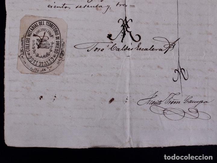Documentos antiguos: CERTIFICADO DE BAUTISMO, OVIEDO 1873 - Foto 1