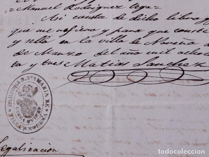 Documentos antiguos: CERTIFICADO DE BAUTISMO, OVIEDO 1873 - Foto 5