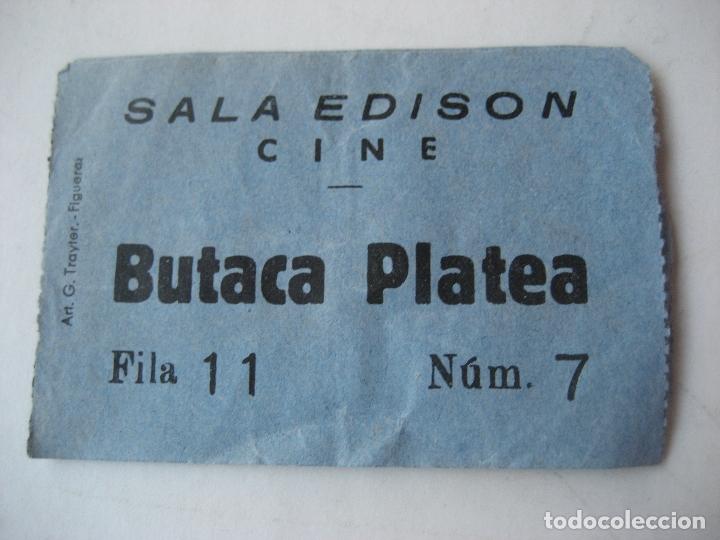 Documentos antiguos: Figueras. Cine- Sala Edison. Entrada - Foto 1