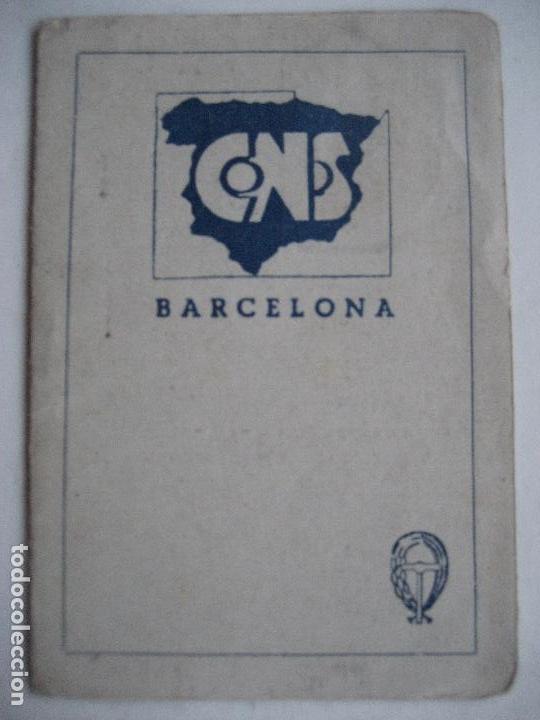 Documentos antiguos: Central Nacional Sindicalista. Carnet expedido en Martorell. 1940