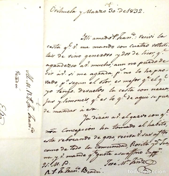 1832 orihuela, alicante - carta familiar de agr - Vendido 
