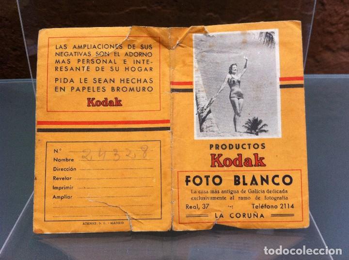 Documents Anciens: SOBRE COMERCIAL (FOTO BLANCO) PRODUCTOS KODAK.  LA CORU&Ntilde;A