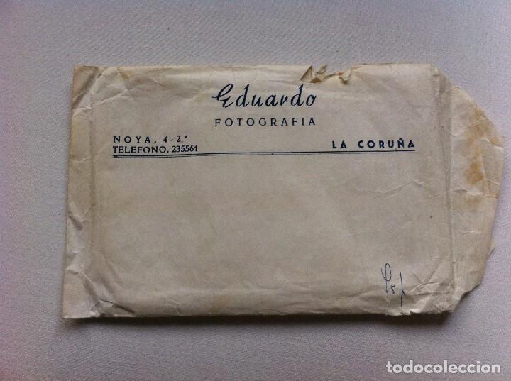 Documents Anciens: SOBRE COMERCIAL (EDUARDO, FOTOGRAF&Iacute;A) CORU&Ntilde;A.  MEDIDAS: 16 x 11cm.