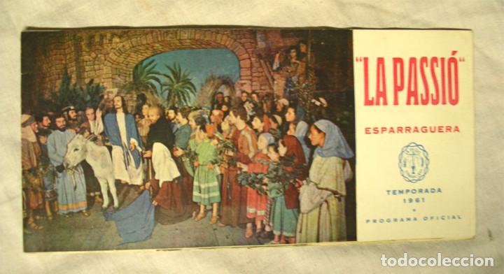 Documentos antiguos: Programa oficial la Passi&oacute; de Esparraguera a&ntilde;o 1961 - Foto 1