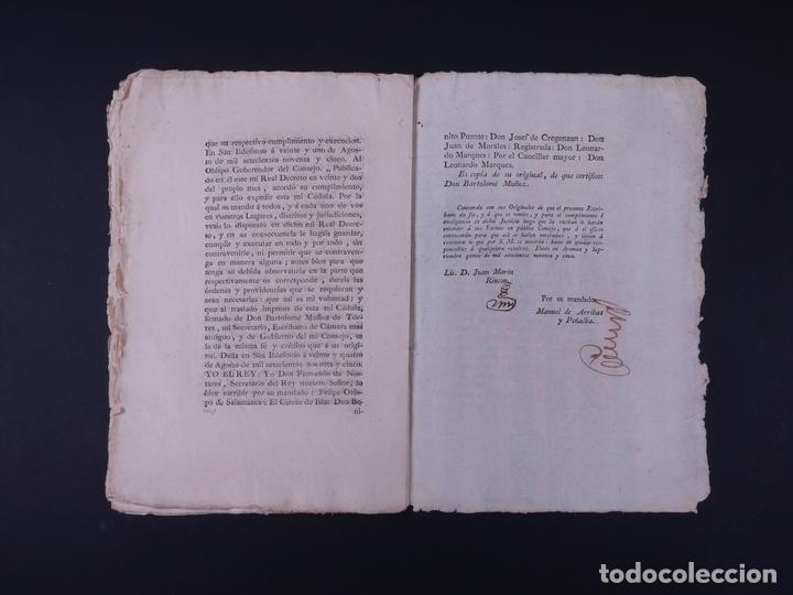Documentos antiguos: REAL CEDULA QUINTANA DEL PINO 1795 - Foto 5