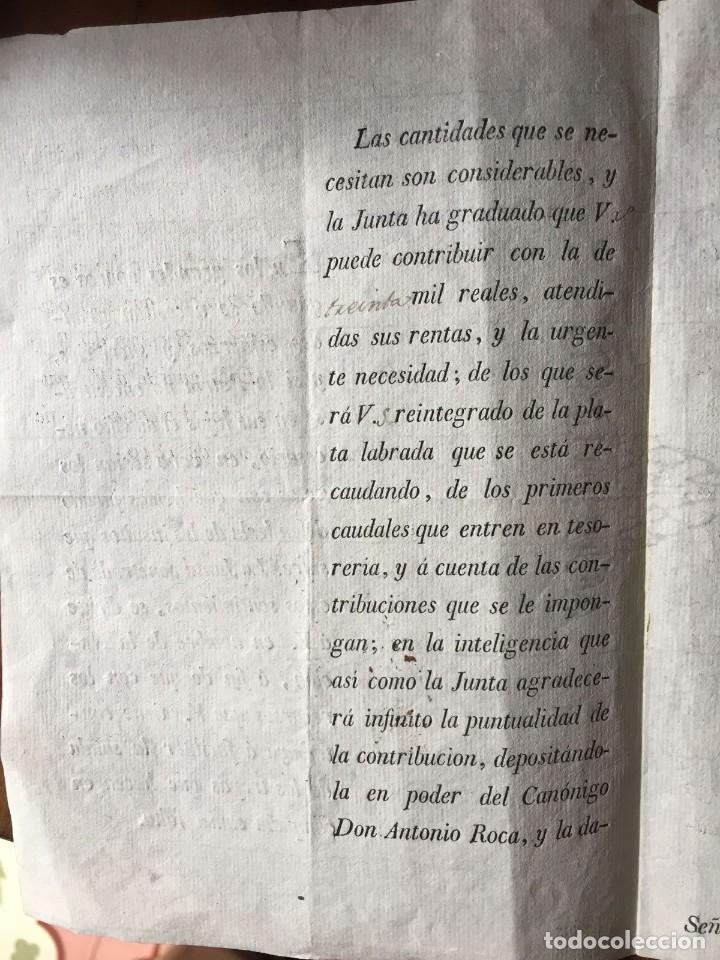 Documentos antiguos: 1810 - Guerra de la Independecia - Valencia - Foto 2