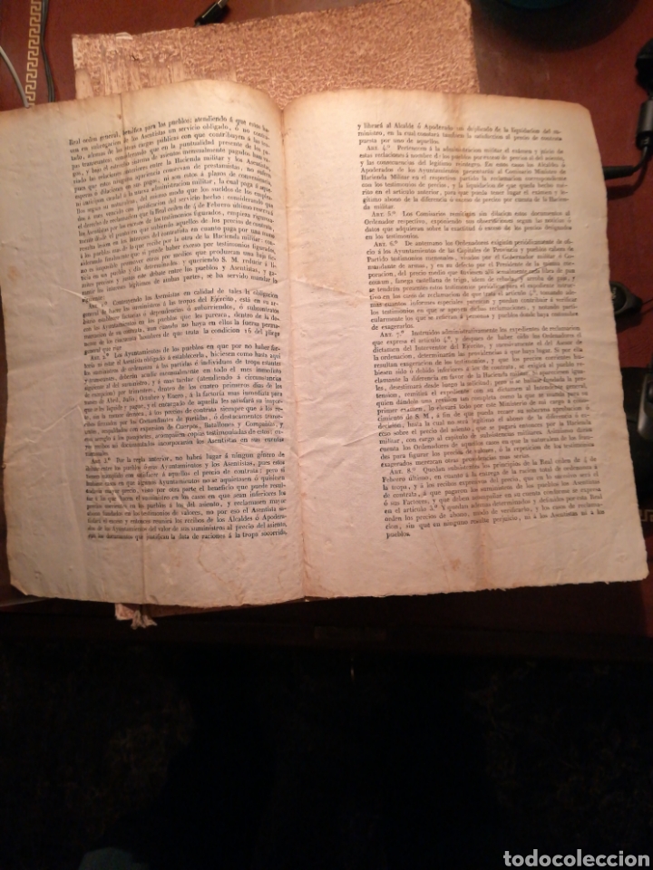 Documentos antiguos: Real Orden Leon 1829 Absentistas - Foto 2