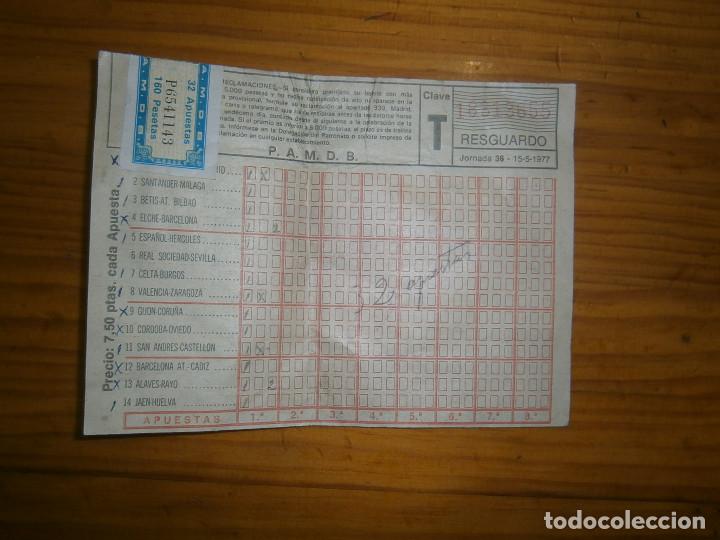 Documentos antiguos: antigua quiniela - Foto 1