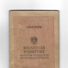 Documentos antiguos: PASAPORTE DE AUSTRIA 1929, PASSPORT, PASSEPORT, REISEPASS