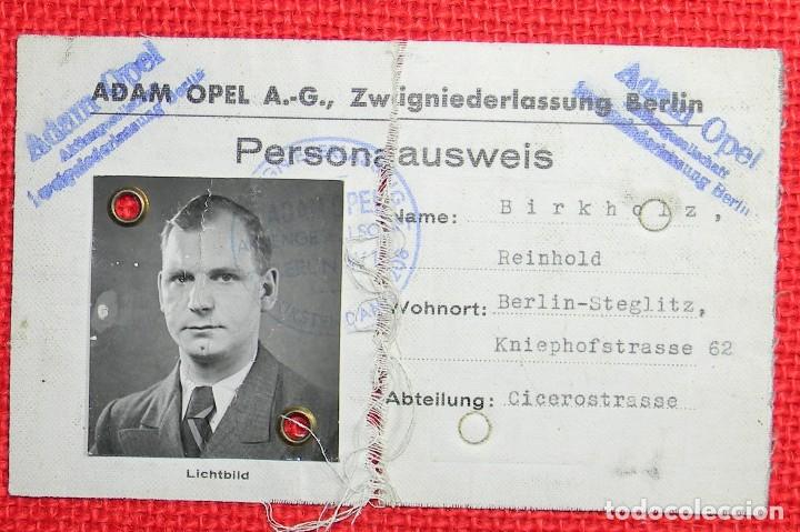 Alte Dokumente: Documento original de propiedad de automovil Adam Opel A.g. Zwigniederlassung Berlin - 1927