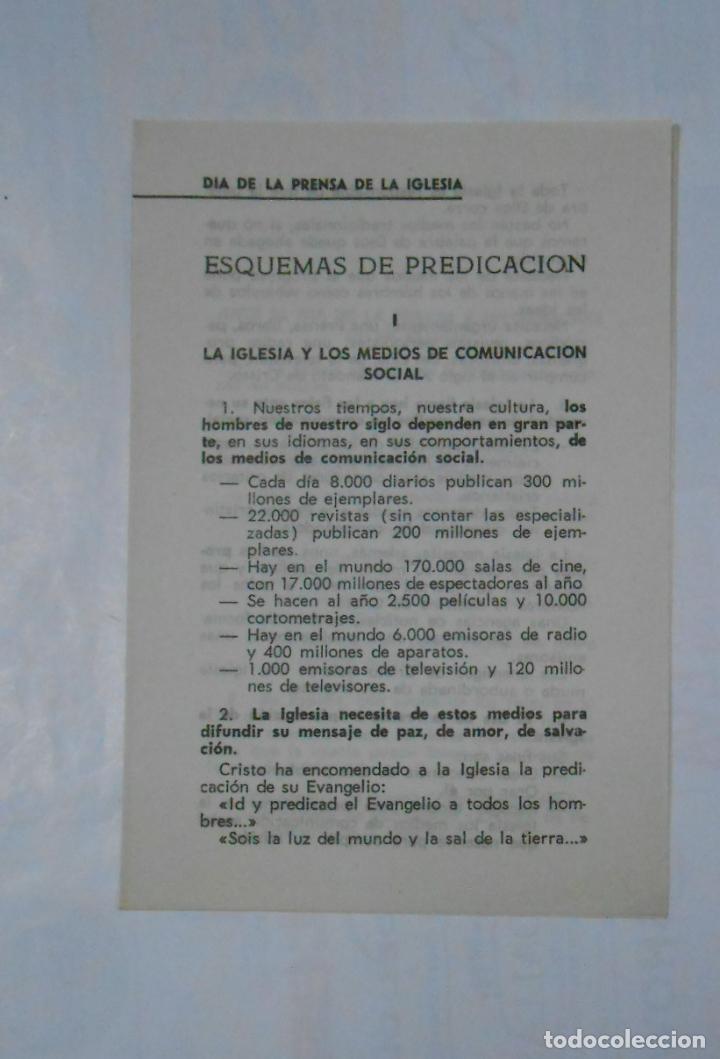 Alte Dokumente: DIA DE LA PRENSA DE LA IGLESIA. ESQUEMAS DE PREDICACION. TDKP1