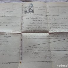 Documentos antiguos: TITULO UNIVERSITARIO DERECHO 1881 UNIVERSIDAD DE MADRID.DOCUMENTOS.ESCOLAR.INSTITUTO.S XIX.. Lote 115551039