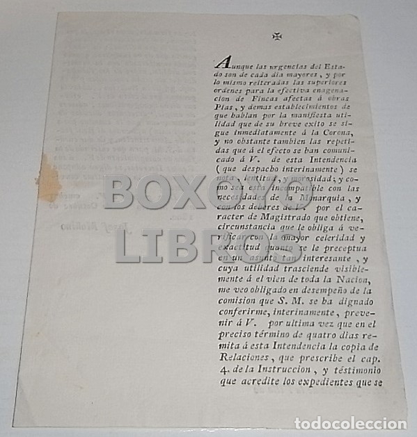 Documentos antiguos: Celeridad en la tramitaci&oacute;n de expedientes de enajenaci&oacute;n de fincas afectas a Obras P&iacute;as [Murcia]