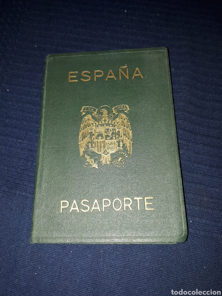 Pasaporte Espa&ntilde;a Francia 1952 con matasellos
