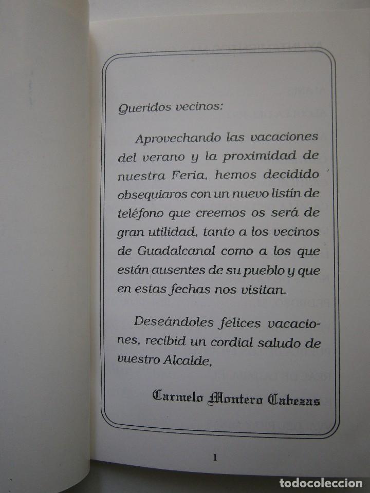 Documentos antiguos: GUADALCANAL LISTIN DE TELEFONOS 1998 EC - Foto 4