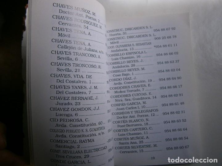 Documentos antiguos: GUADALCANAL LISTIN DE TELEFONOS 1998 EC - Foto 8