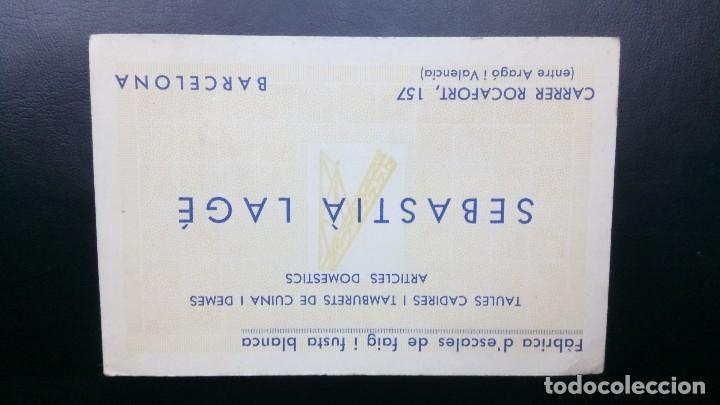 Old Documents: Tarjeta de Sebasti&agrave; Lag&eacute;. f&aacute;brica de escaleras 1937