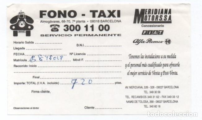 Recibo Taxi Chile 8783