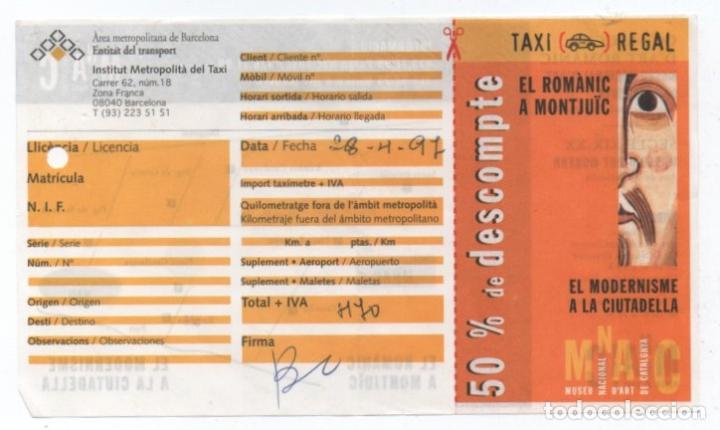 Documentos antiguos: (ALB-TC-23) RECIBO DE PAGO TAXI INSTITUT METROPOLITA DEL TAXI 1997