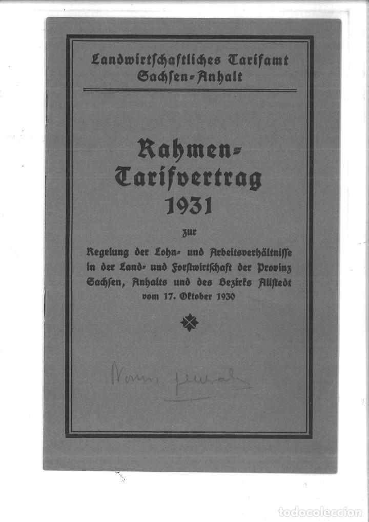Documentos antiguos: BEZIRTS=TARIF ..... F&Uuml;R DAS JAHR 1932 - Foto 4