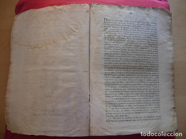 Documentos antiguos: REAL CEDULA DE S.M. CARLOS IV A&Ntilde;O 1803 - Foto 2