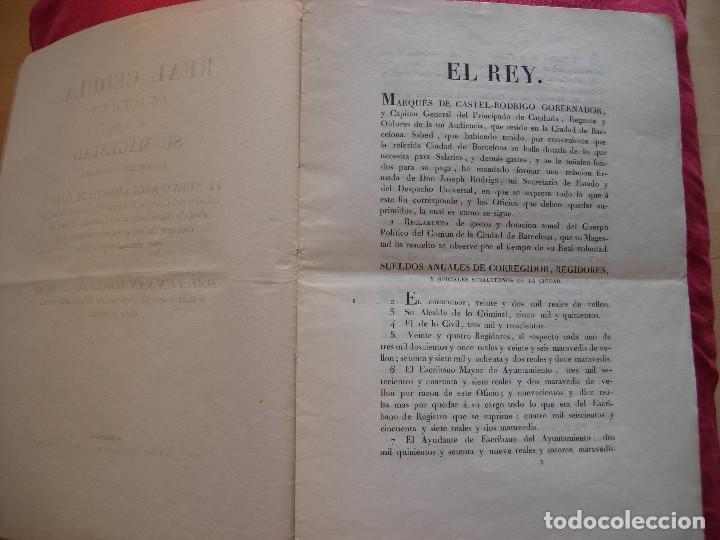 Documentos antiguos: REAL CEDULA DE DOTACI&Oacute;N EN LA CUAL S.M.FELIPE V - Foto 2
