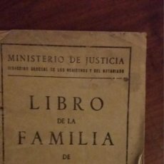 Documents Anciens: LIBRO DE FAMILIA CON FOTO DE 1914. Lote 122778371
